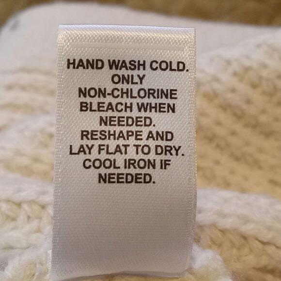 Est. 1946 Beige Faux Fur Sleeve Hem Open Cardigan Size: L - Picture 7 of 7